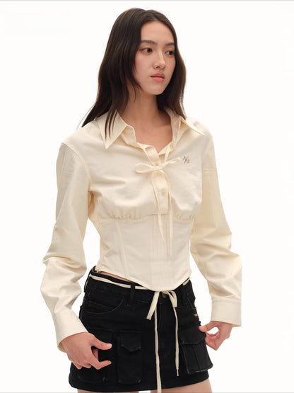 Rider Lyocell-Cotton Multiway Cropped Shirt