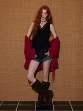 High-Waist Color-Block Layered Pumpkin Shorts - CHINASQUAD