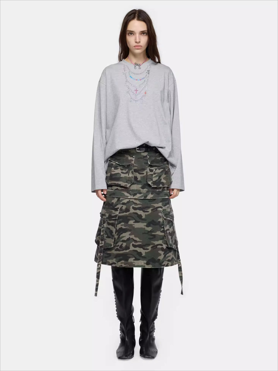 Convertible Detachable Midi Skirt