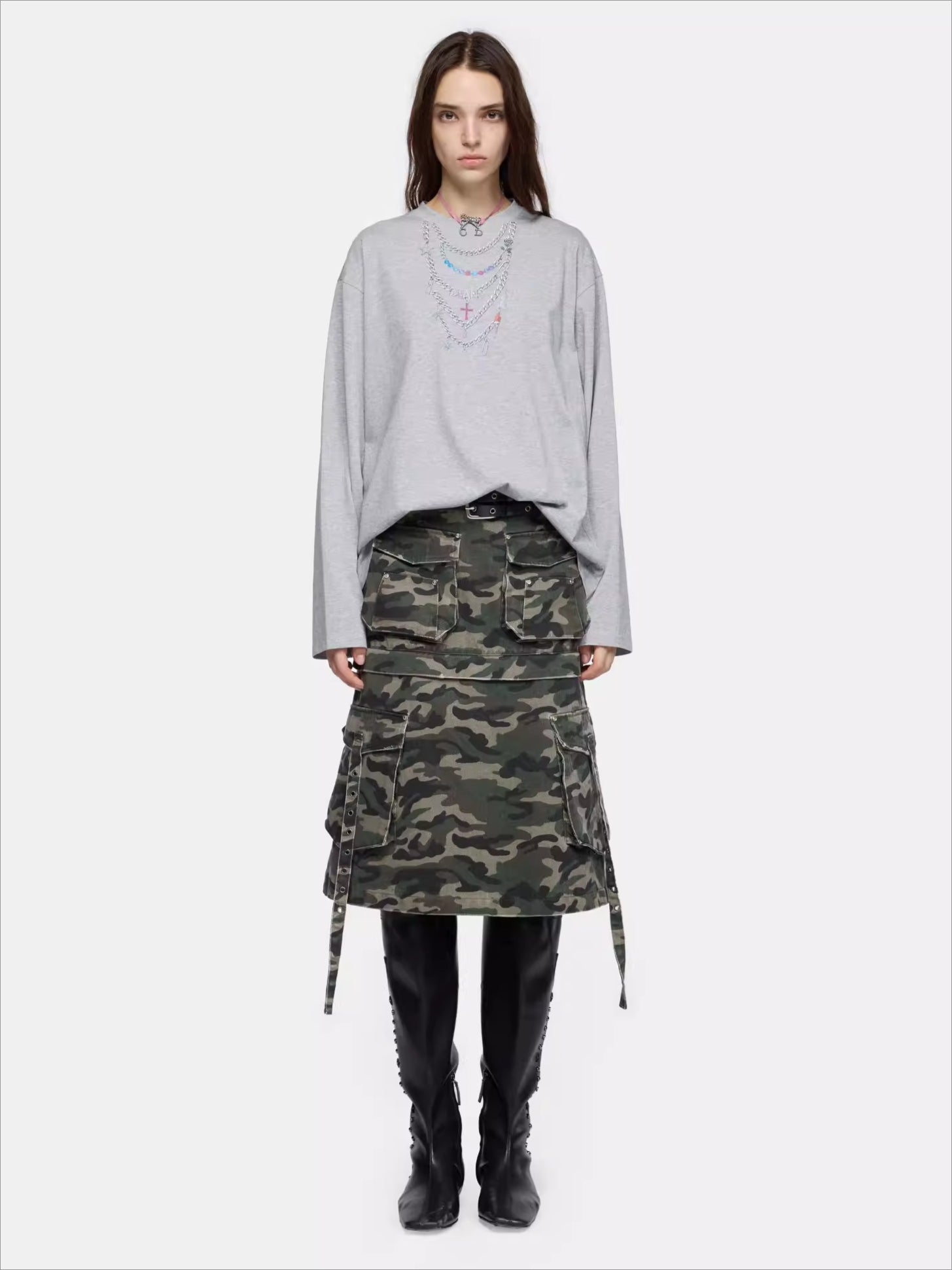 Convertible Detachable Midi Skirt