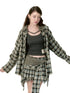 Blue & Black Checkered Mini Skirt - CHINASQUAD