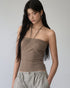 VIA PITTI Pleated Rope-Hanging Fitted Bandeau – view 4
