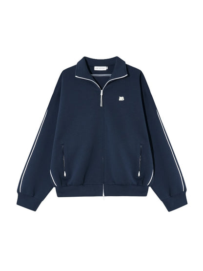 College Sports Zip-up Hoodie Cardigan