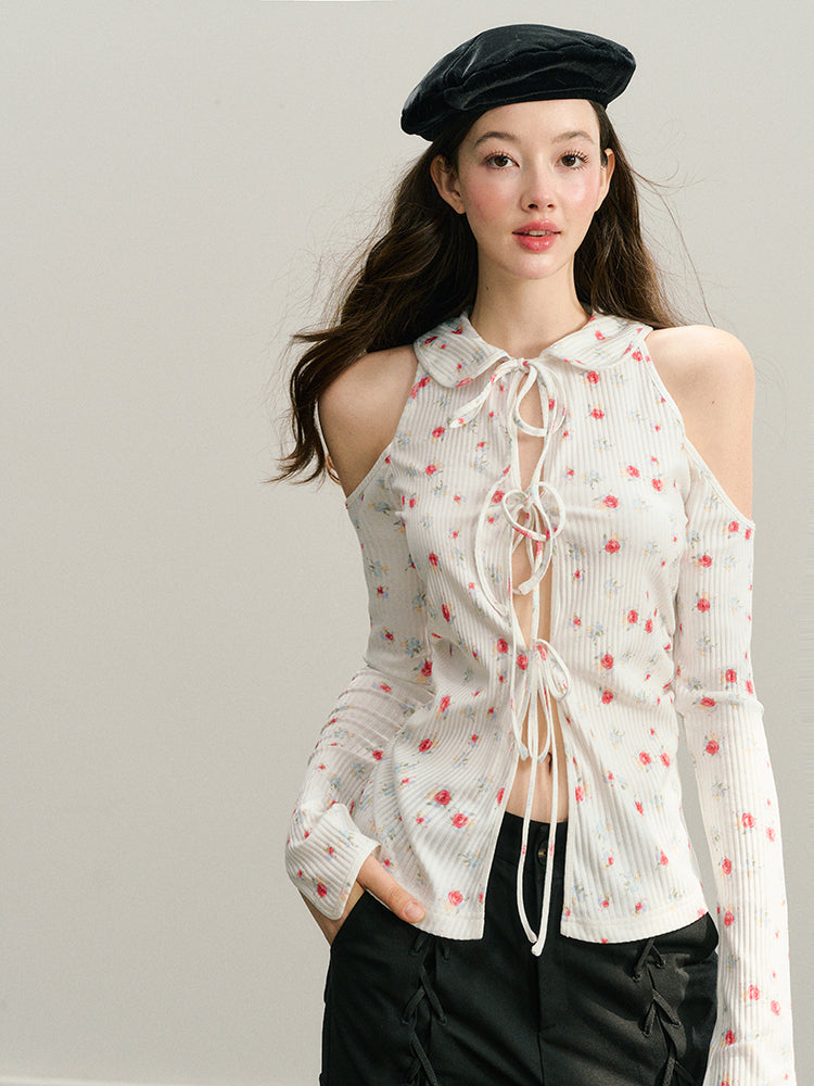 SHUSHUTONG off-shoulder Cardigan outlet