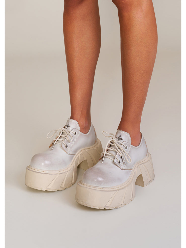 Future Mirage Leather High Heel Derby Snow Mountain - CHINASQUAD