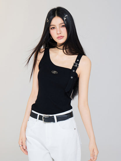 Irregular Off - the - Shoulder Vest