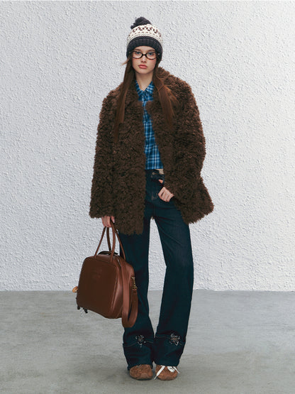 Eco-friendly Fur Lined Fur Coat