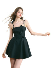 Black & White Floral Strapless Cami Dress - CHINASQUAD