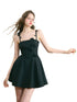 Black & White Floral Strapless Cami Dress - CHINASQUAD