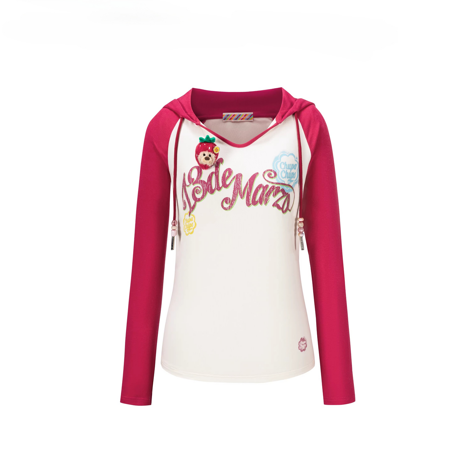 Raglan Sleeve Hooded Long Sleeve Tee
