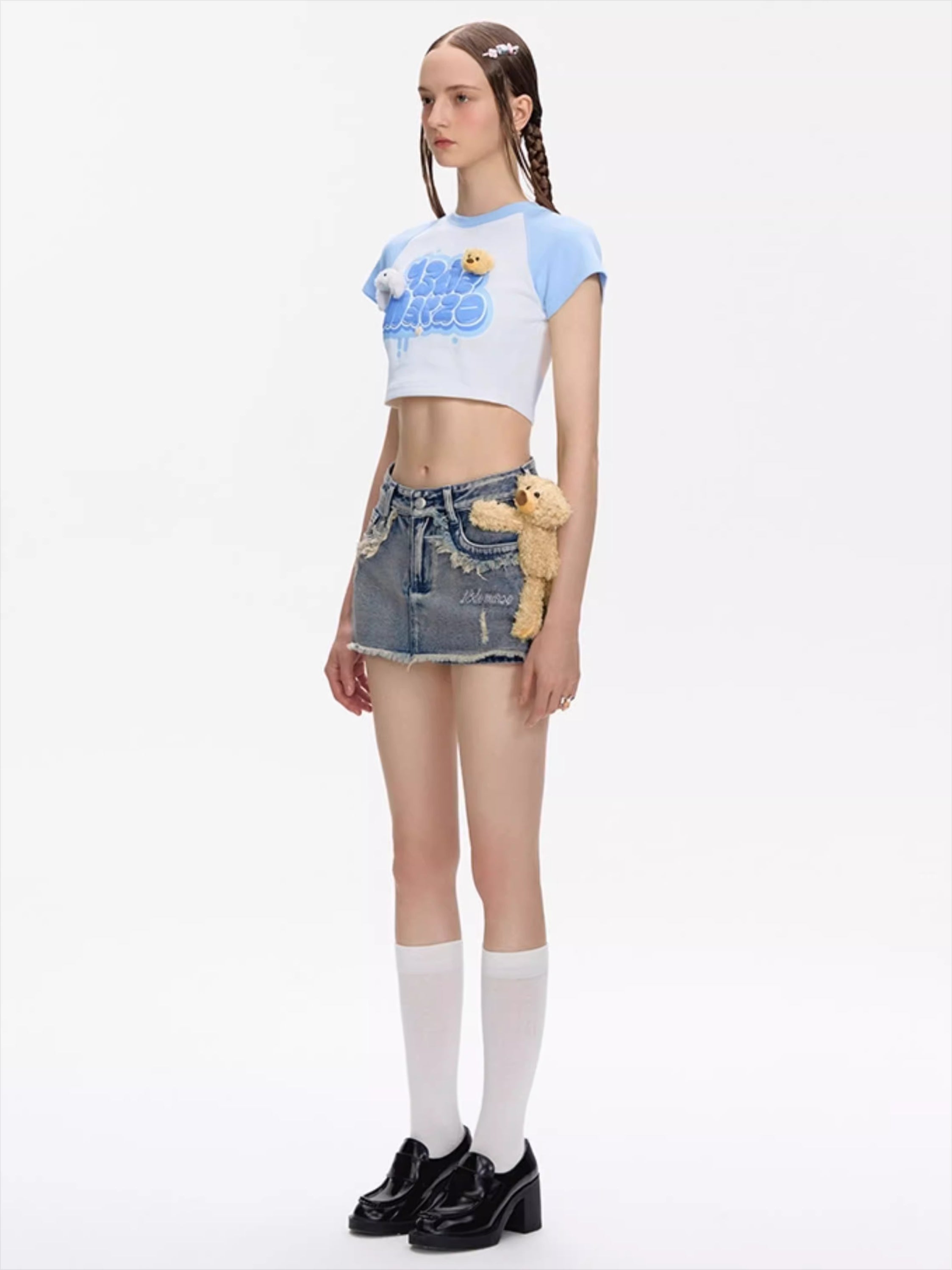 Vintage Washed Denim Short