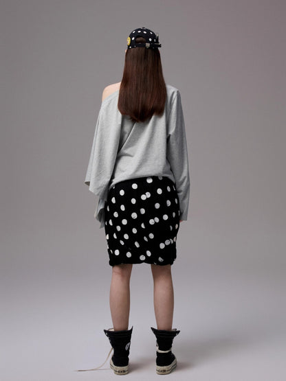 Asymmetric Letter Print Sweatshirt