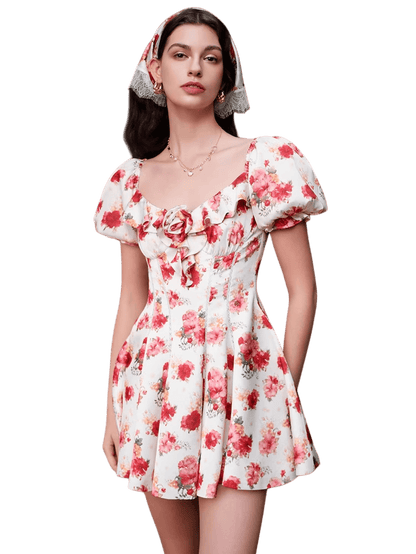 French Resort Waist-Defining Dress