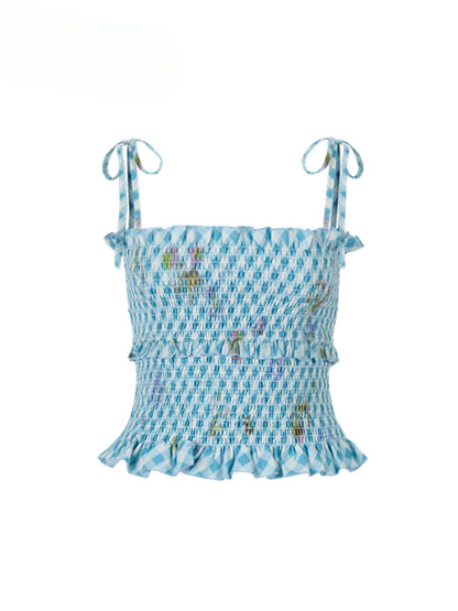 Ruffled Lace Cami Top