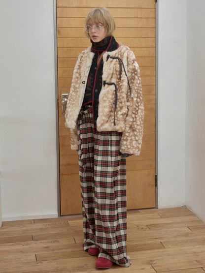 Fair Isle Pony Jacquard Knit Scarf