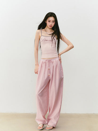Color-Block Letter Print Camisole - CHINASQUAD