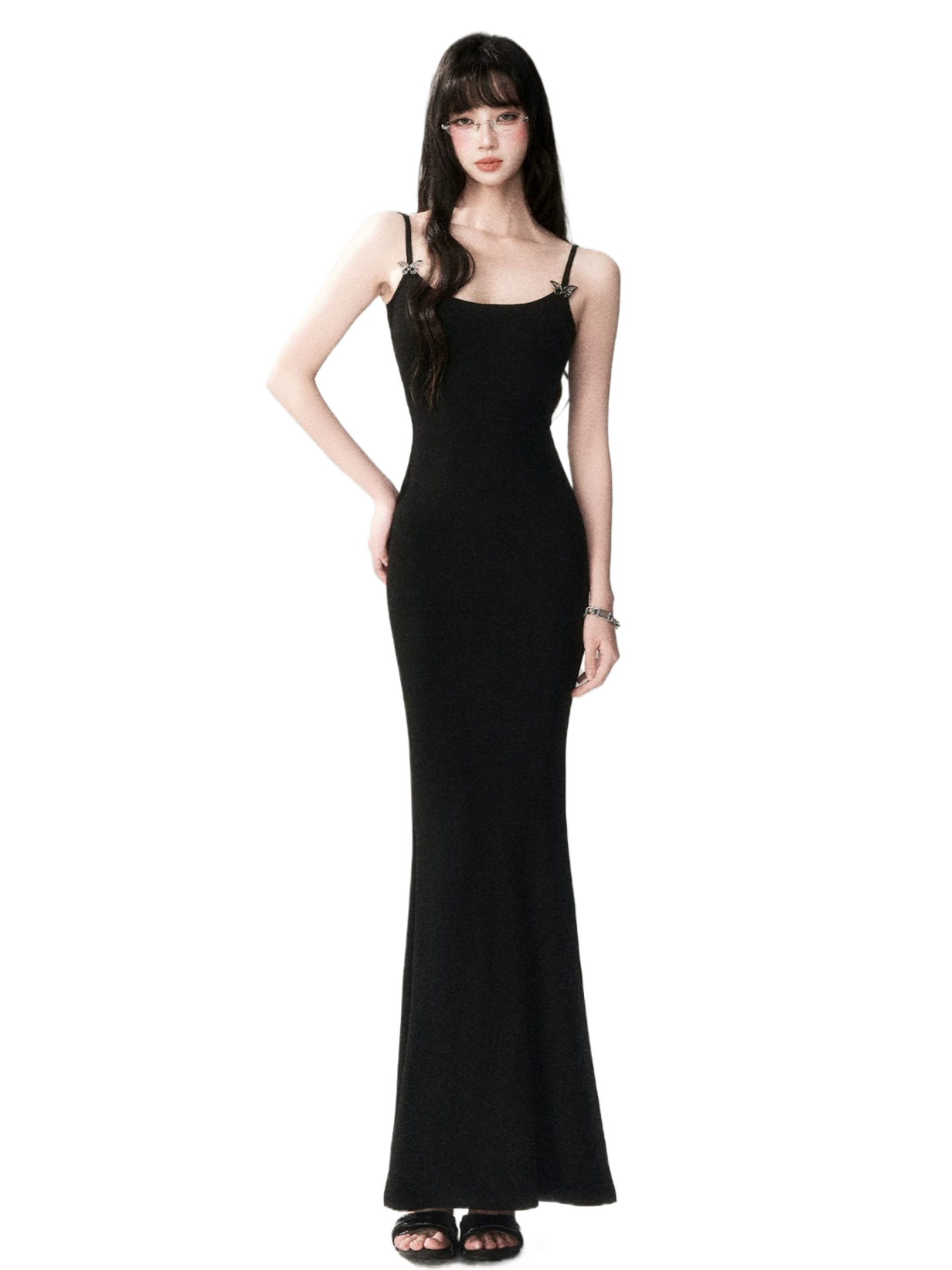 Butterfly Hardware Sculpting Stretch Cami Maxi Dress
