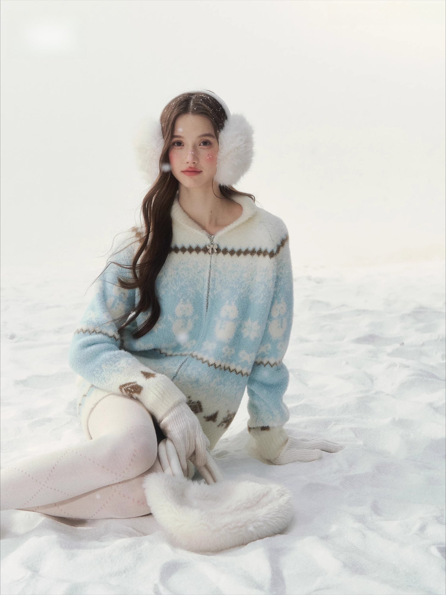 Snow Cabin Knit Sweater &amp; Skirt Set