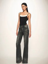 Natural Waist Fitted Straight Jeans - CHINASQUAD