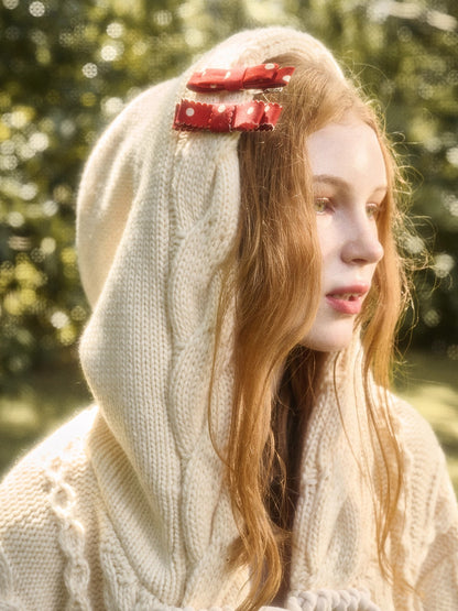 Snow Yarn Wool Chunky Knit Cardigan