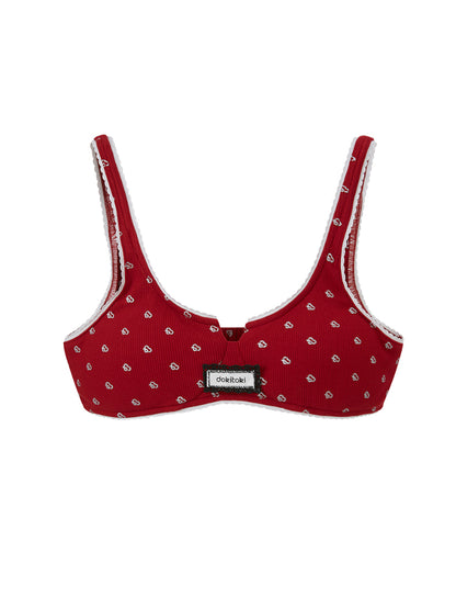 Silver-Logo Camisole Bra Innerwear