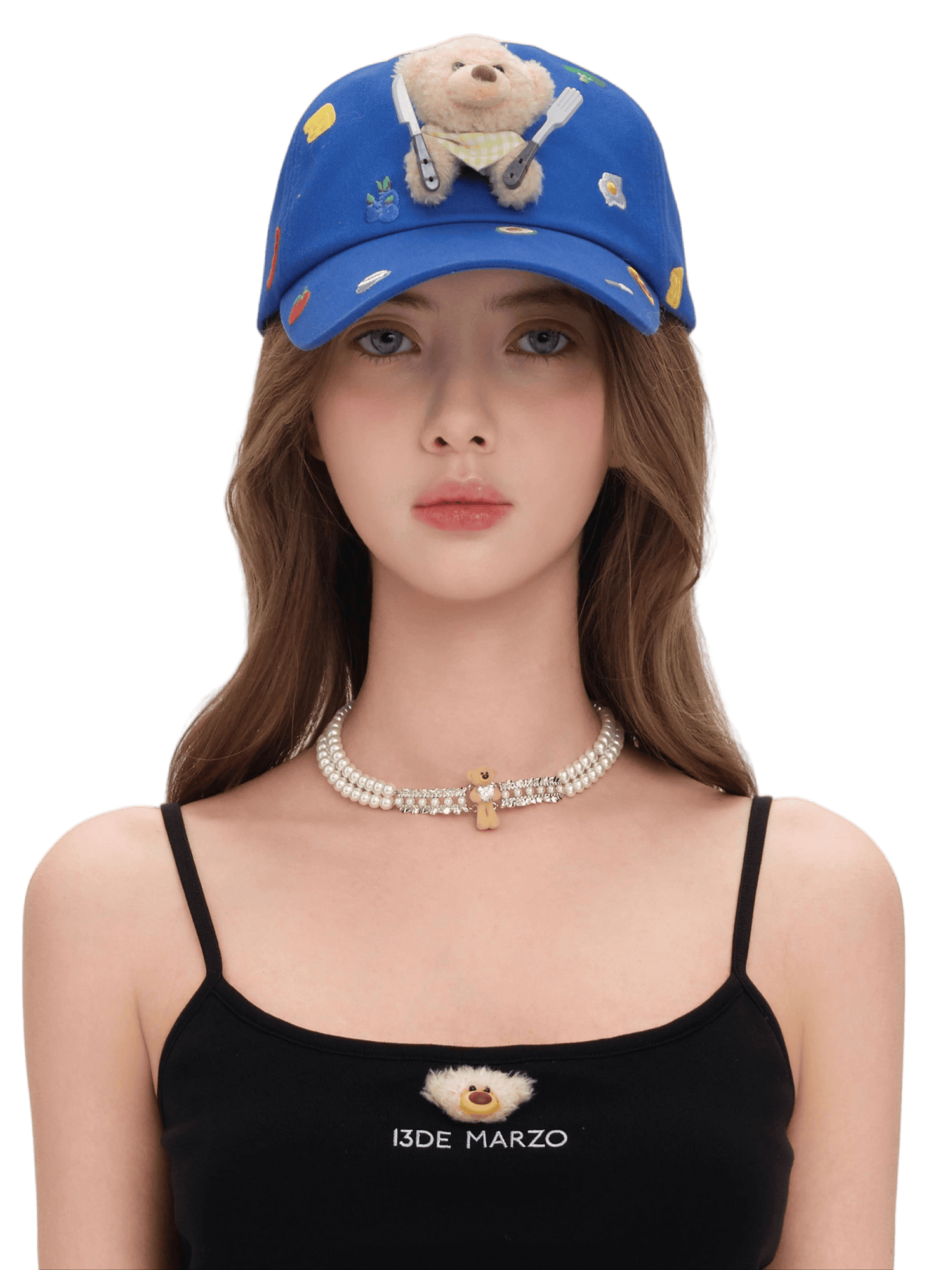 Breakfast Embroidery Baseball Cap