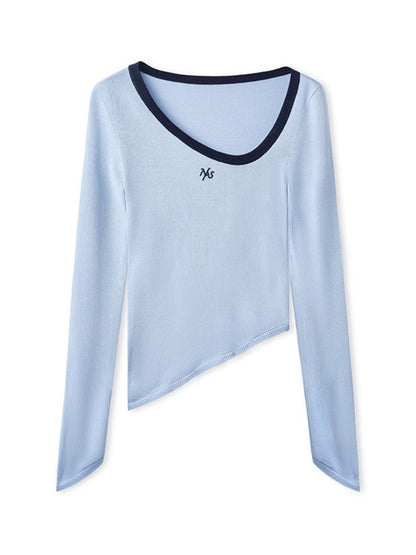 Irregular Crewneck Knitted T-Shirt - CHINASQUAD