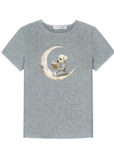 Grey Printed Slim-Fit Knit T-Shirt - CHINASQUAD