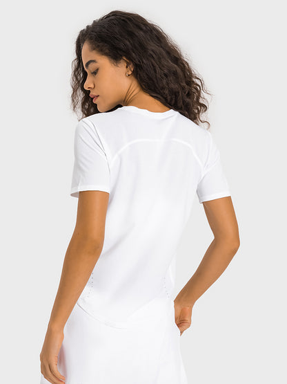 Round-neck Quick-drying Sunscreen Short Sleeve