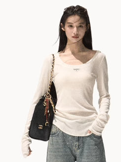 Wool Slim-Fit Long-Sleeve Base Knit T-Shirt