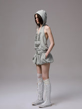 Hooded Backless Vest & Hoodie Set - CHINASQUAD
