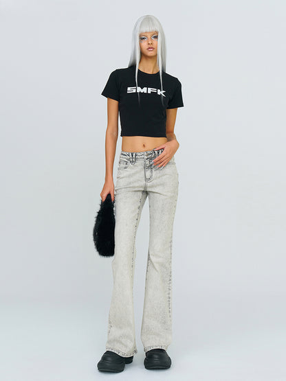 Mirage Elastic Flare Jeans