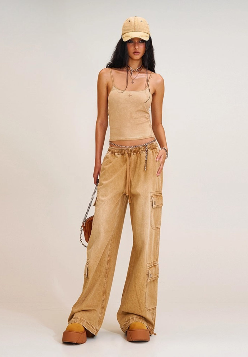 Compass Tower Denim Cargo Pants