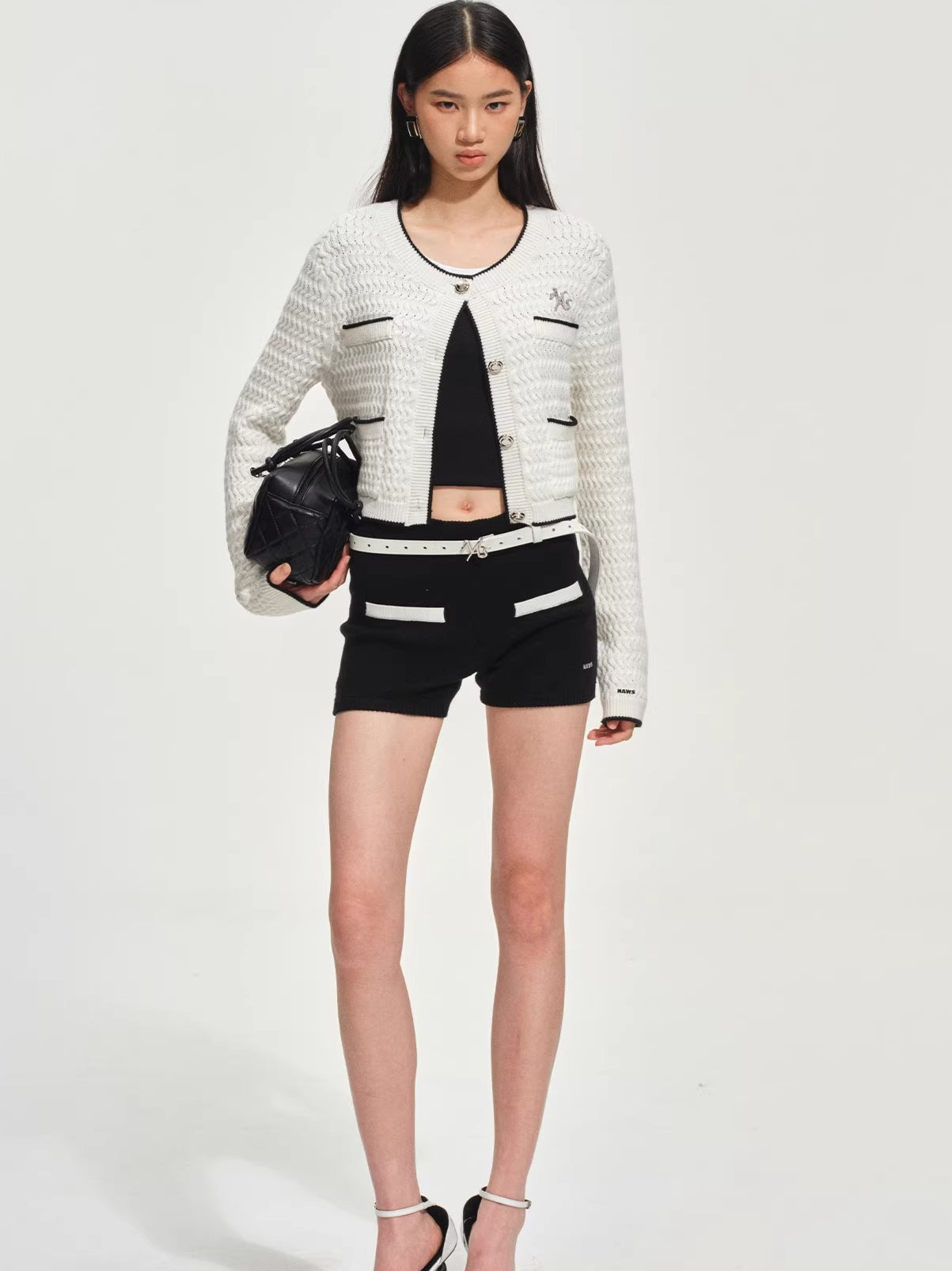 Straight-Leg Wool-Blend Casual Shorts