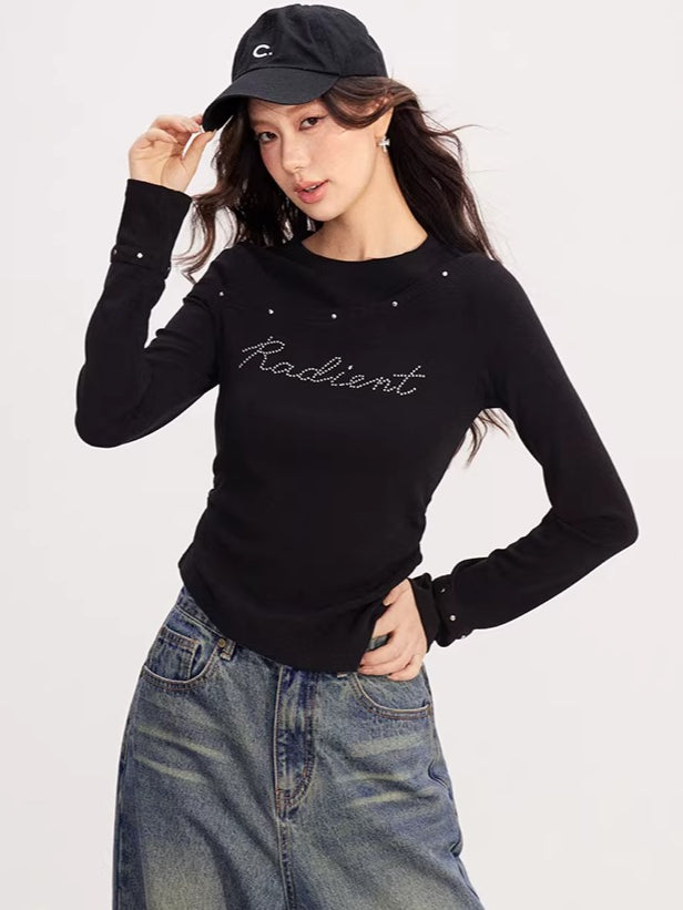 Asymmetrical Patchwork Knit Base Layer