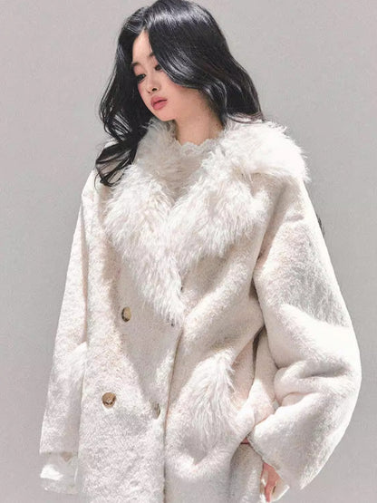 Shearling-Style Faux Fur Winter Coat