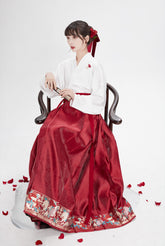 "石榴醉" ming-style hanfu set - CHINASQUAD