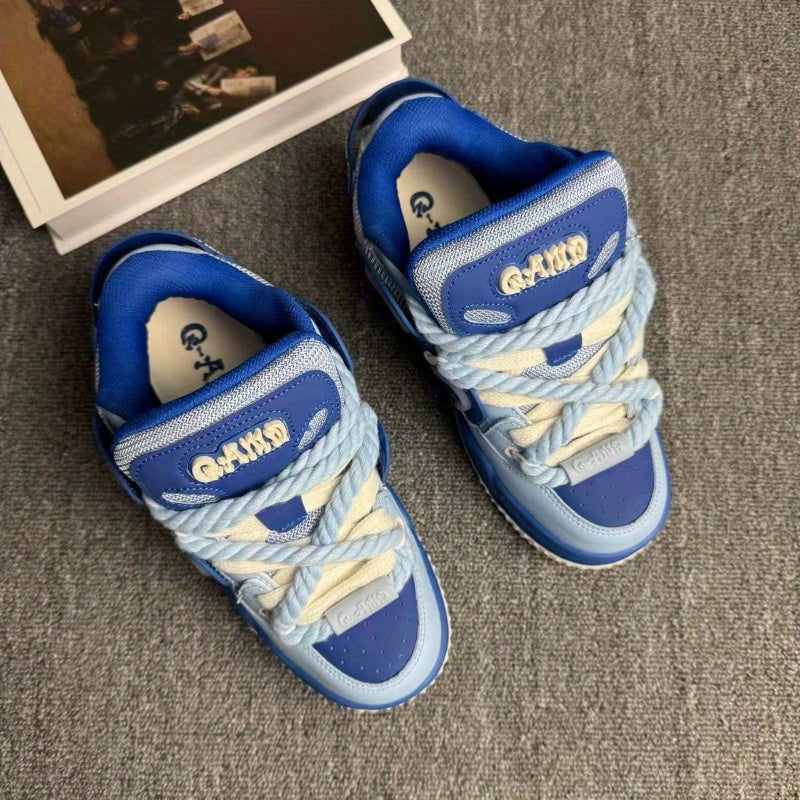 Dreamy Blue Chunky Casual Sneakers