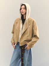 Two-piece Spliced Color-block Hooded Jacket - CHINASQUAD