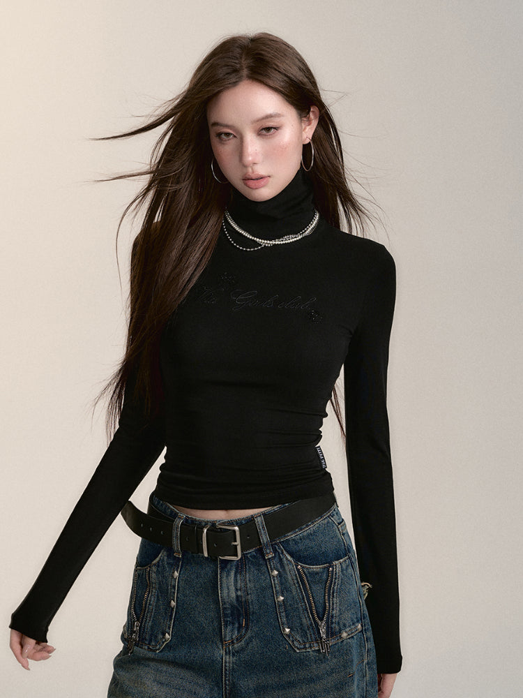 Turtleneck Long-Sleeve Base Sweater