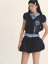 MIU Style Layered-effect Blouse - CHINASQUAD