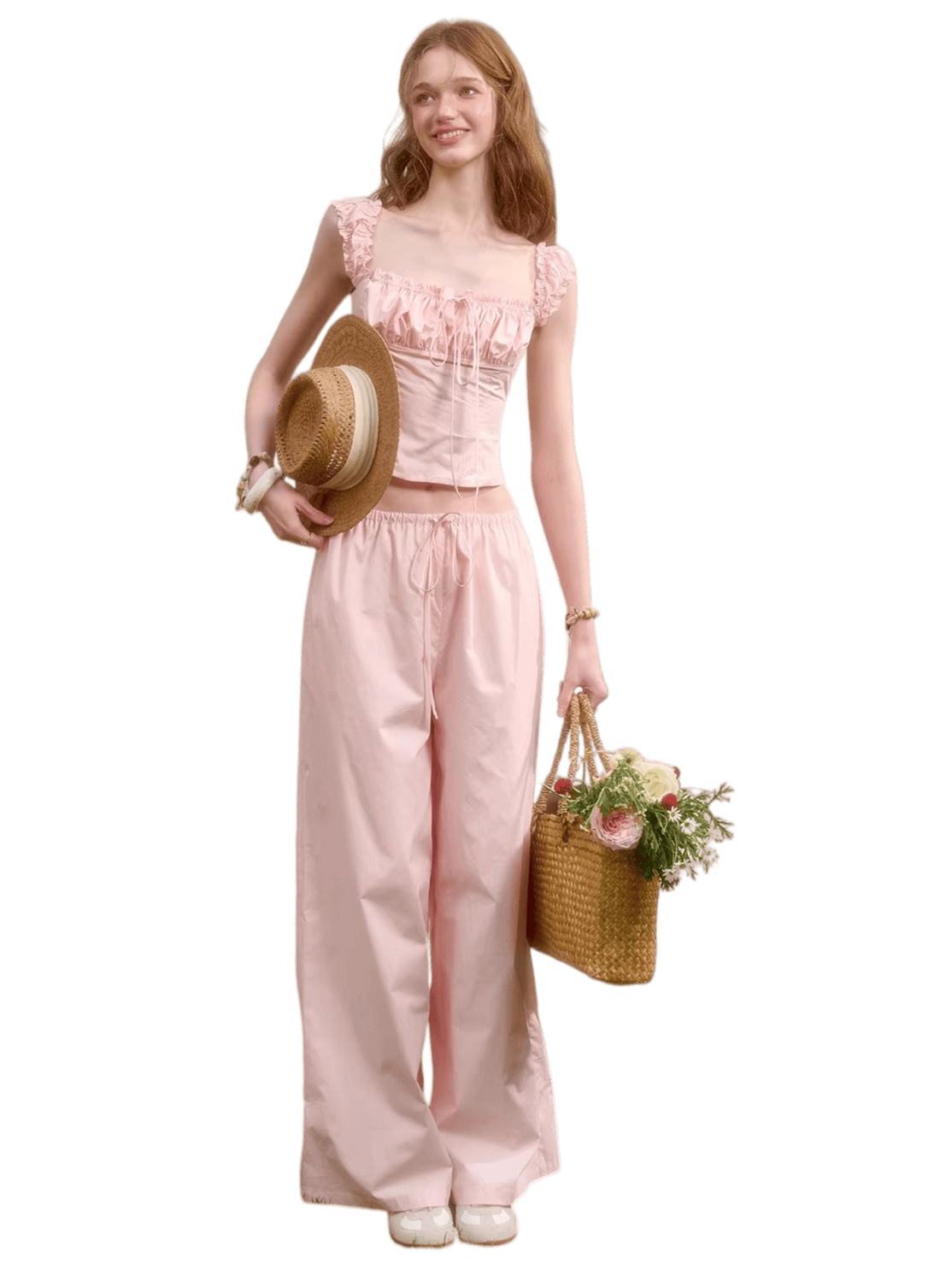 Cotton Relaxed Elegant Two-Piece Set