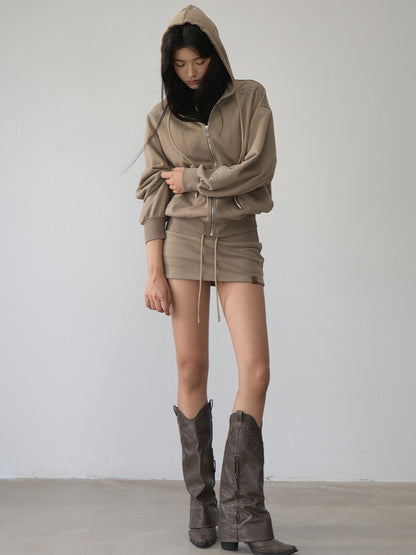 Rivet Loose Zip-up Hoodie - CHINASQUAD