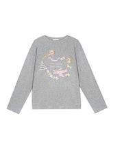 Crew Neck Dog Print Long-Sleeve Tee - CHINASQUAD