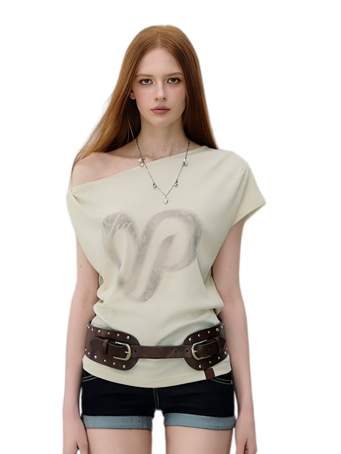 VIA PITTI Off-Shoulder Ruched T-shirt – T-Shirts &amp; Polos