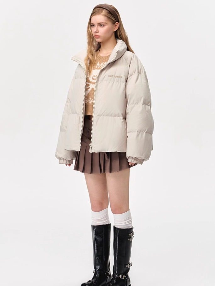 Plush Doll Puffer Down Jacket