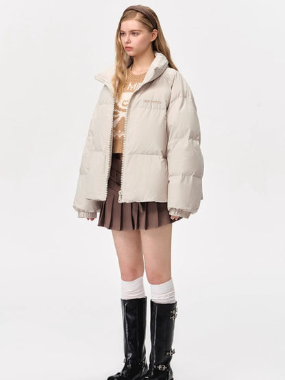 Plush Doll Puffer Down Jacket