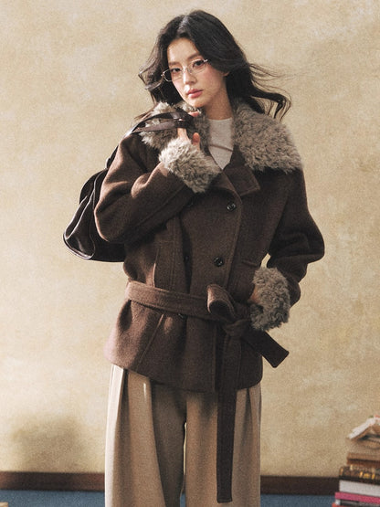 Double-Breasted Wool-Blend Jacket