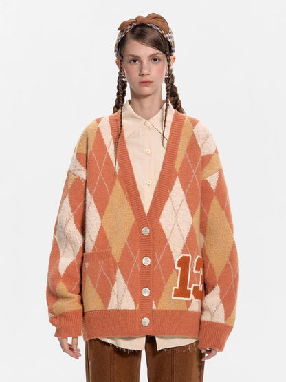 Golden Knit Sweater &amp; Vintage Cardigan Set