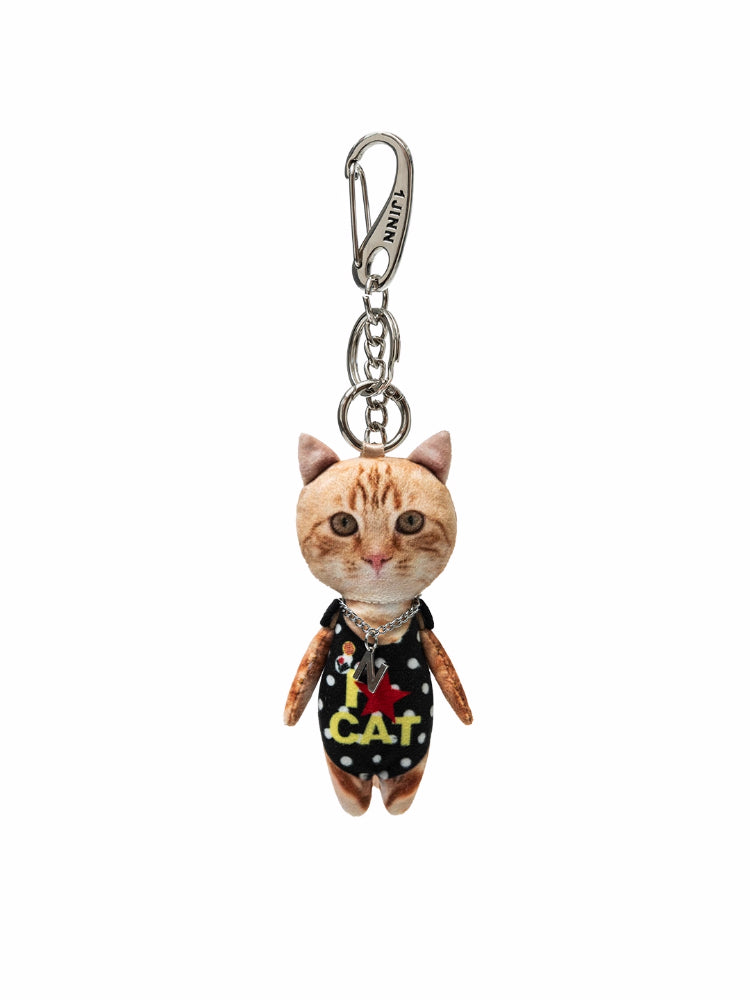 Funny 3D Cat Doll Bag Charm - CHINASQUAD